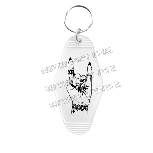 Rock Hand Motel keyring UVDTF (#40A)