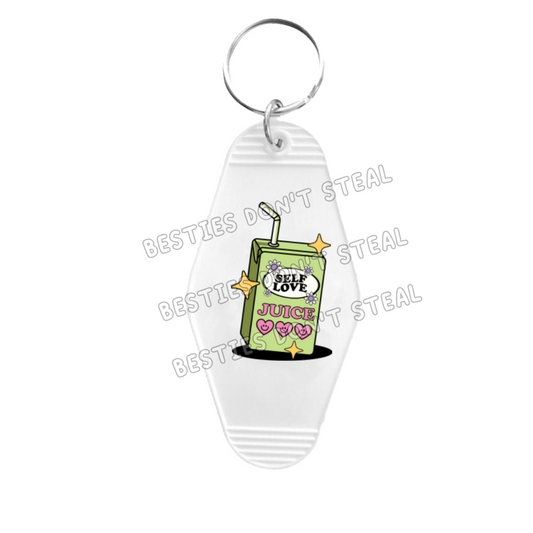 Self Love Juice Motel Keyring UVDTF (#41B)