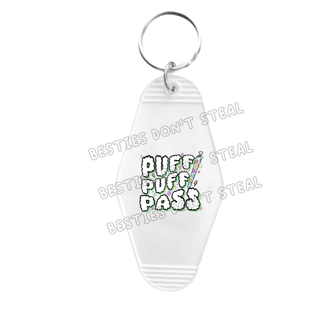 Puff Puff Pass Motel Keyring UVDTF (#39A)