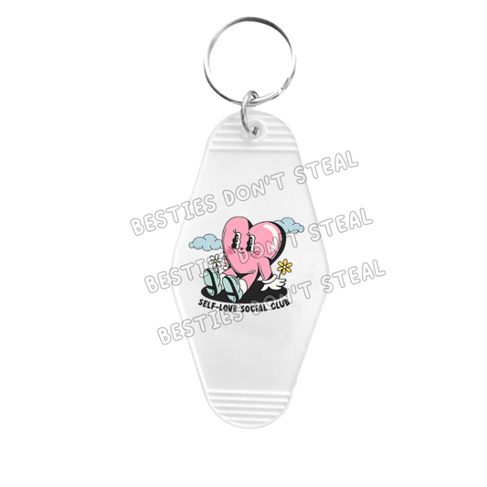 Self Love Social Club Motel Keyring UVDTF (#43A)