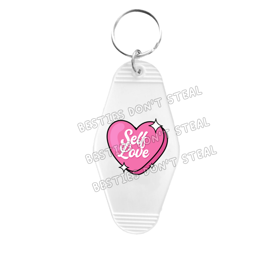 Self Love Motel Keyring UVDTF (#42A)