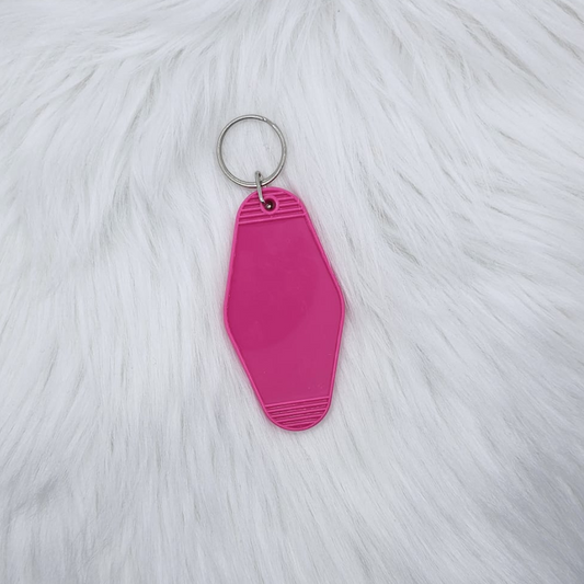 #1 Hot Pink Motel Keyring