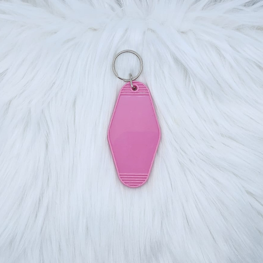 #2 - Light pink Motel Keyring