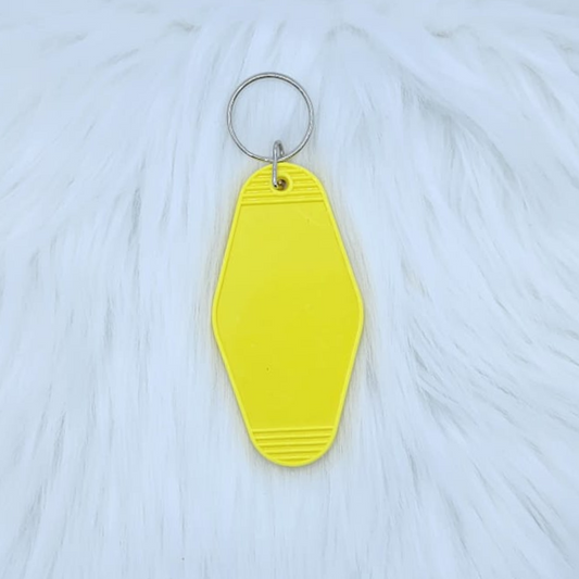 #8 - Yellow Motel Keyring