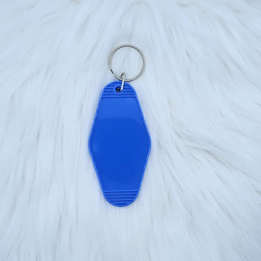 #16 - Dark blue Motel Keyring