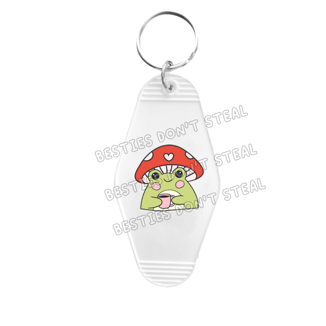 Cute Frog Motel Keyring UVDTF (#13A)