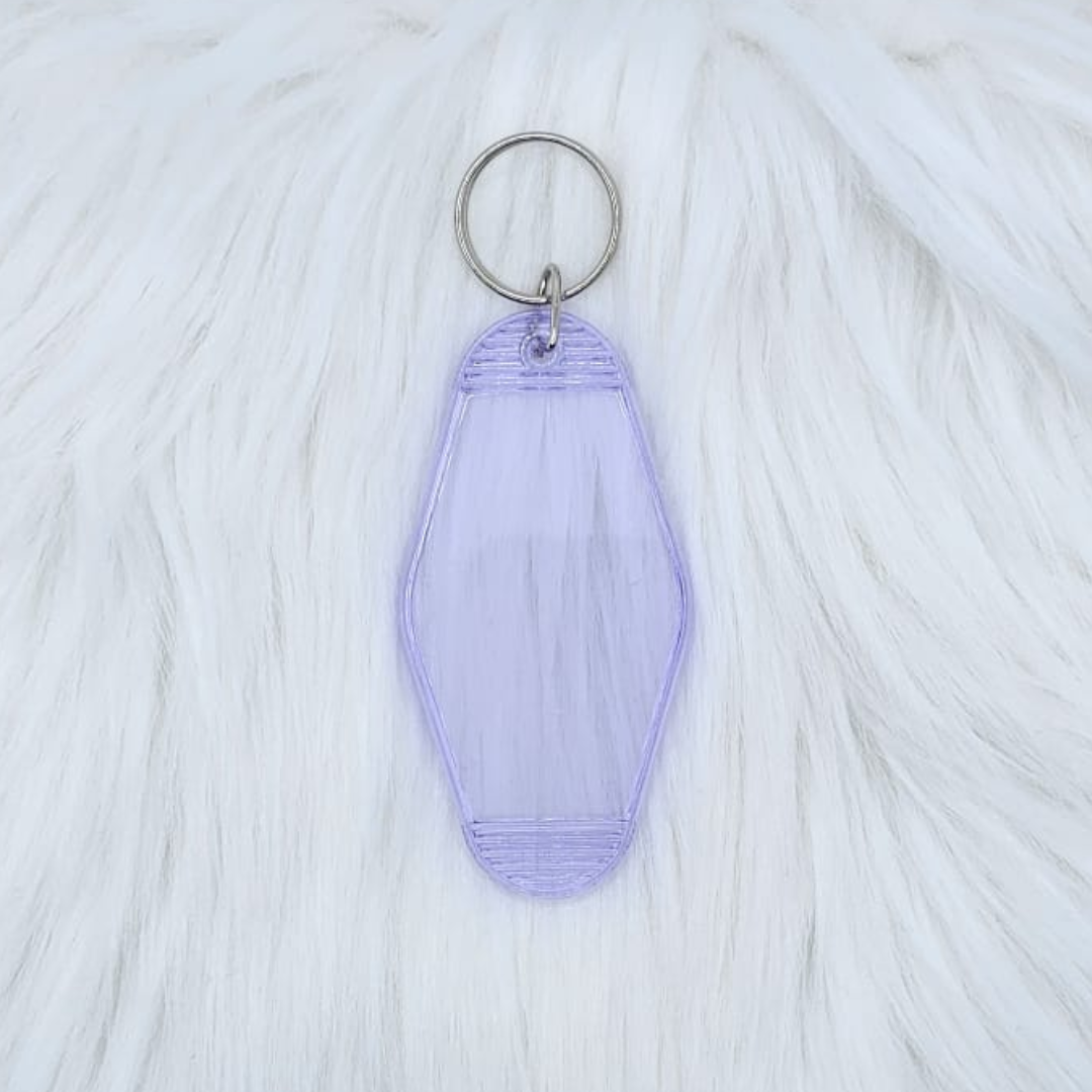 Purple clear  | Motel Keyring (#22)