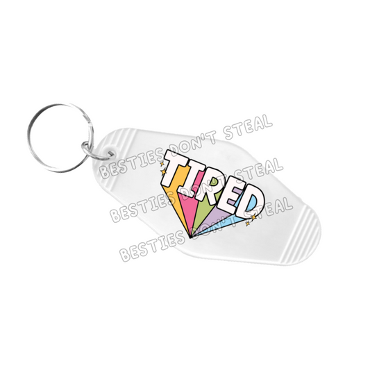 Tired Motel Keyring UVDTF (#49B)