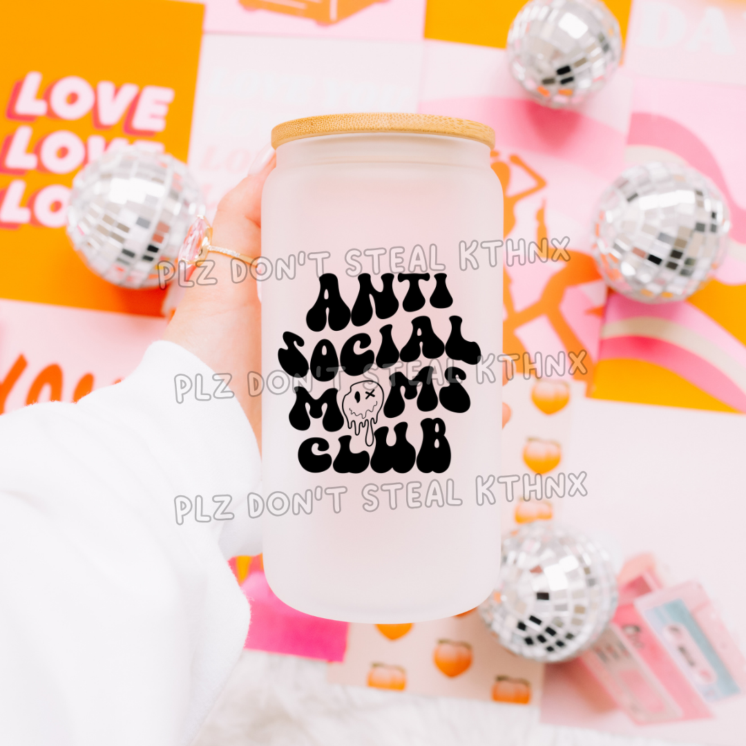 Anti Social Moms Club black (UVT73)