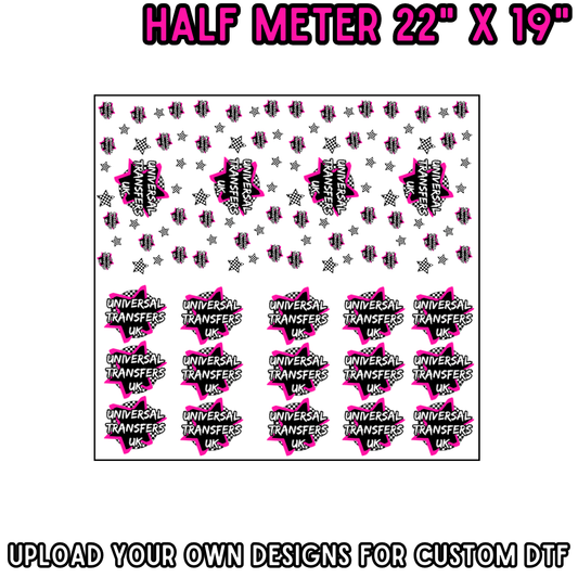 Custom UV-DTF - HALF METER GANG SHEET