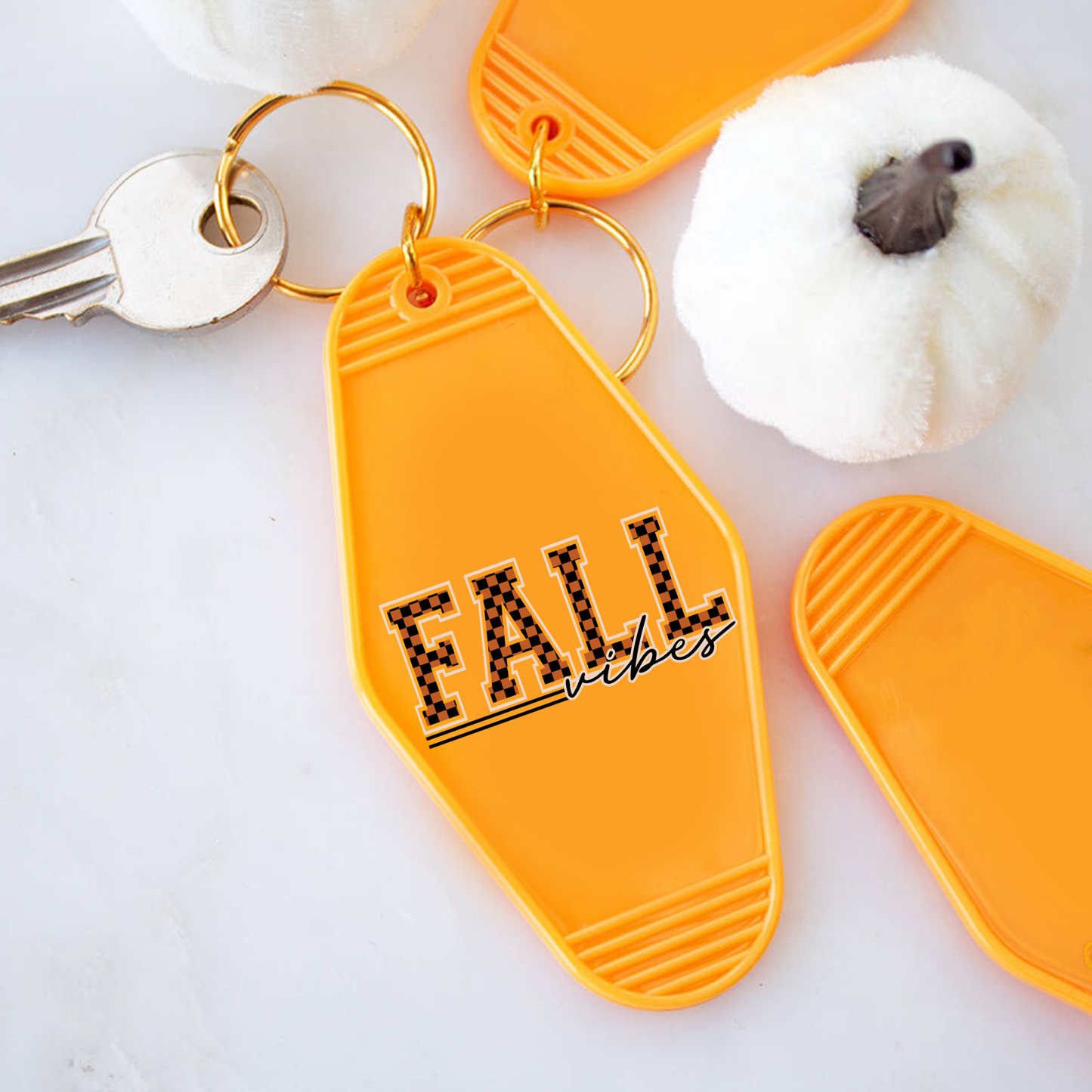 Fall vibes | UVDTF | Motel Keyring | POD