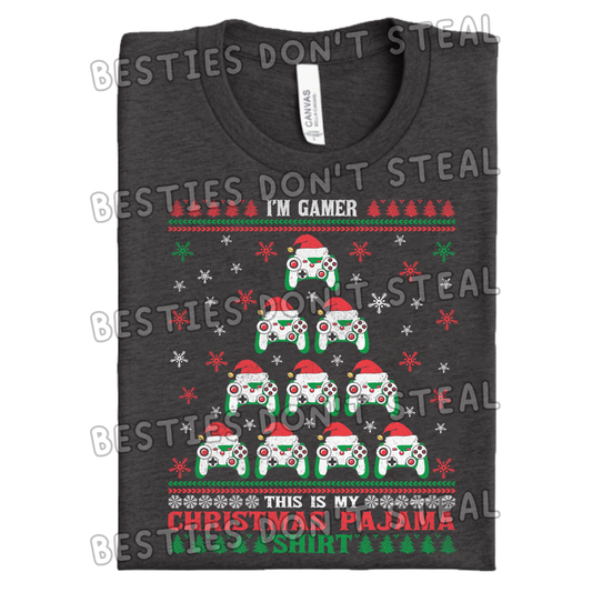 Gamer pajama shirt DTF Transfer (POD)