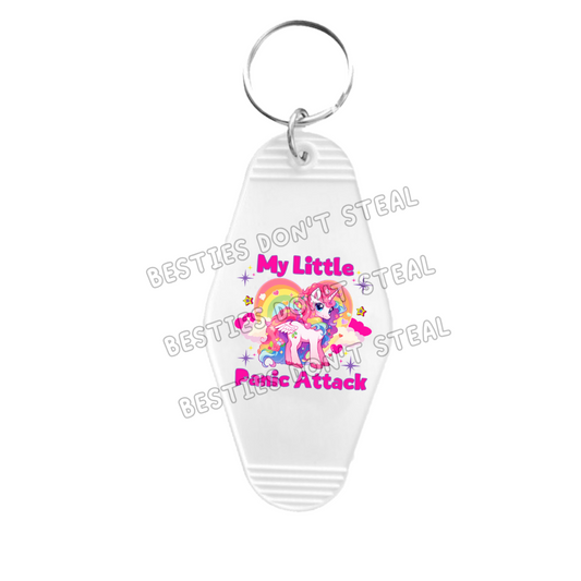 My little panic attack Motel Keyring UVDTF (#69B)