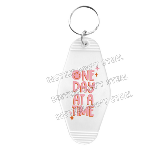 One day at a time Motel Keyring UVDTF (#91B)