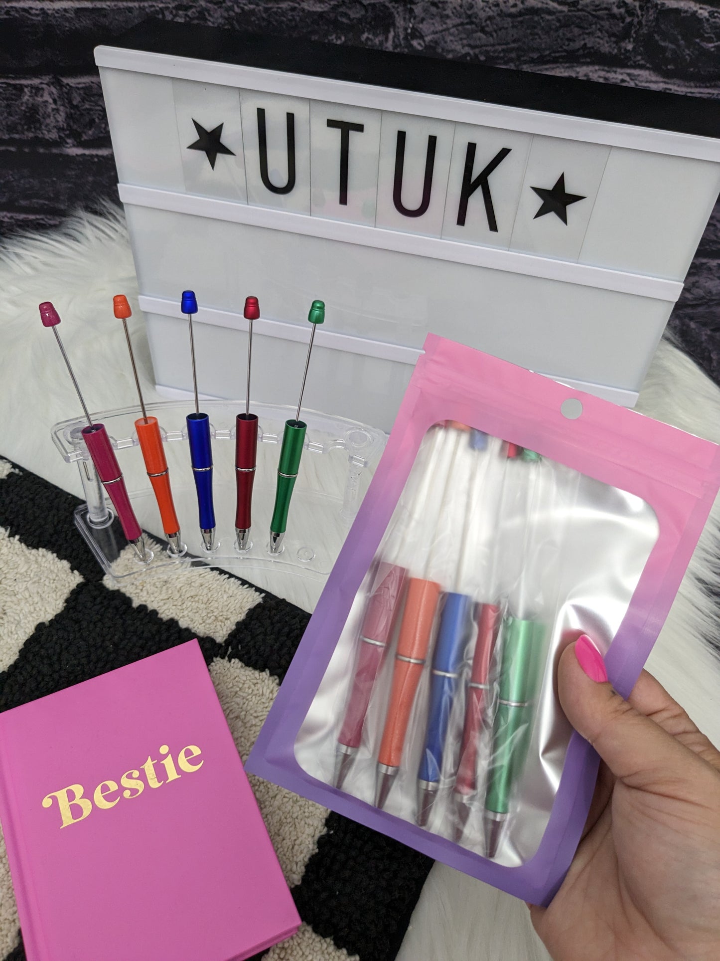 Metalic Beadable Pen Bundle