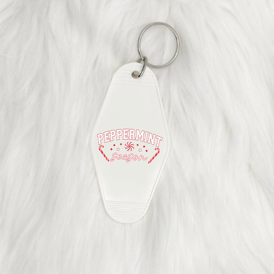 Peppermint Season | UVDTF | Motel Keyring | POD