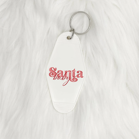 Santa baby | Motel Keyring UV- DTF (#81A)