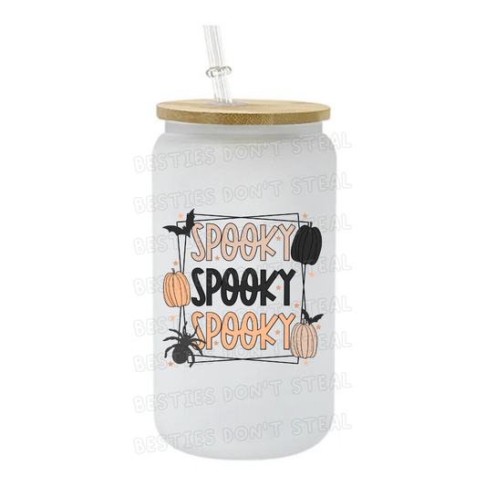 Spooky Spooky Spooky! 3" / 7.62cm wide uvdtf single sticker (POD)