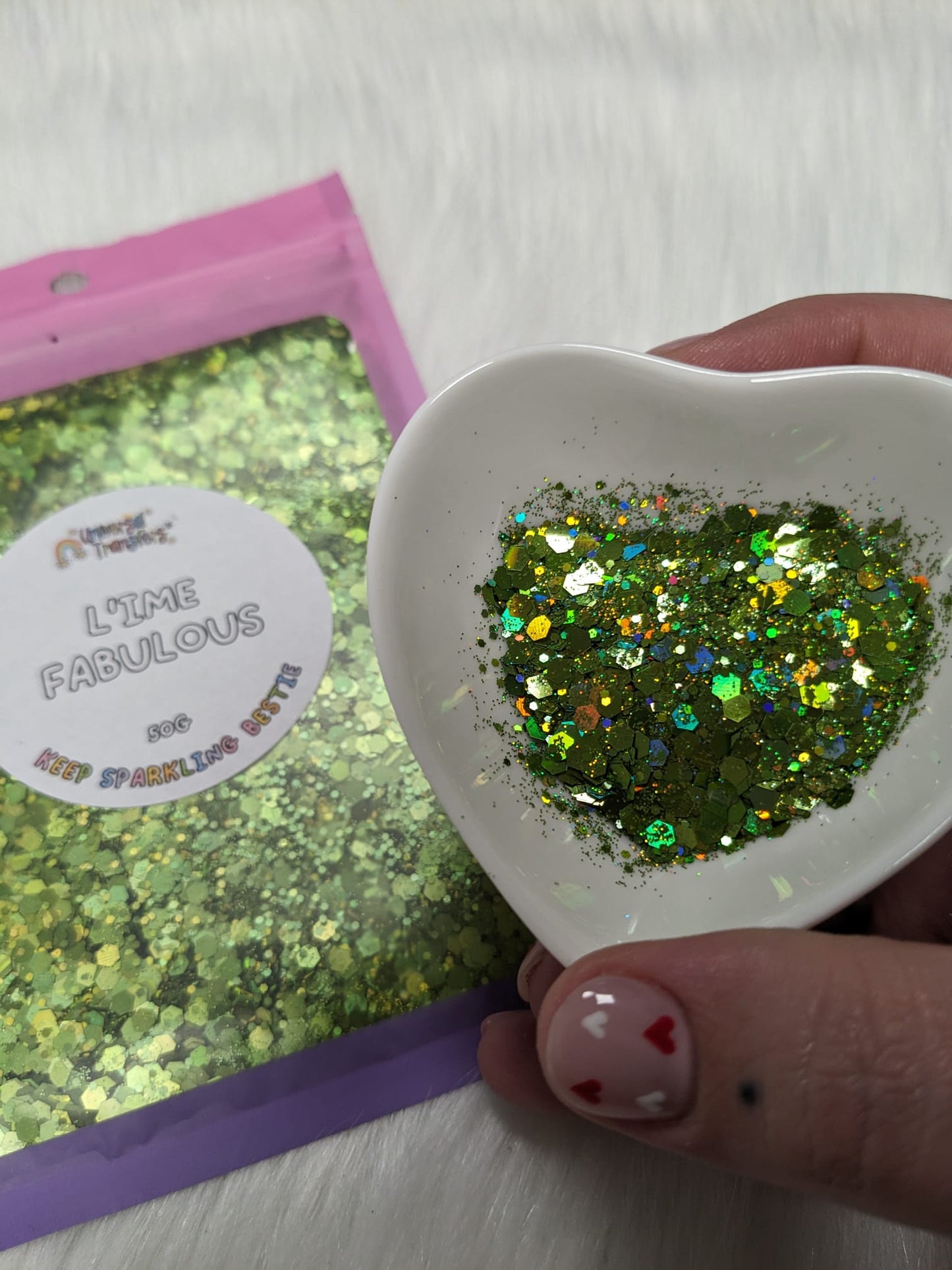 L'ime Fabulous 50g glitter pouch