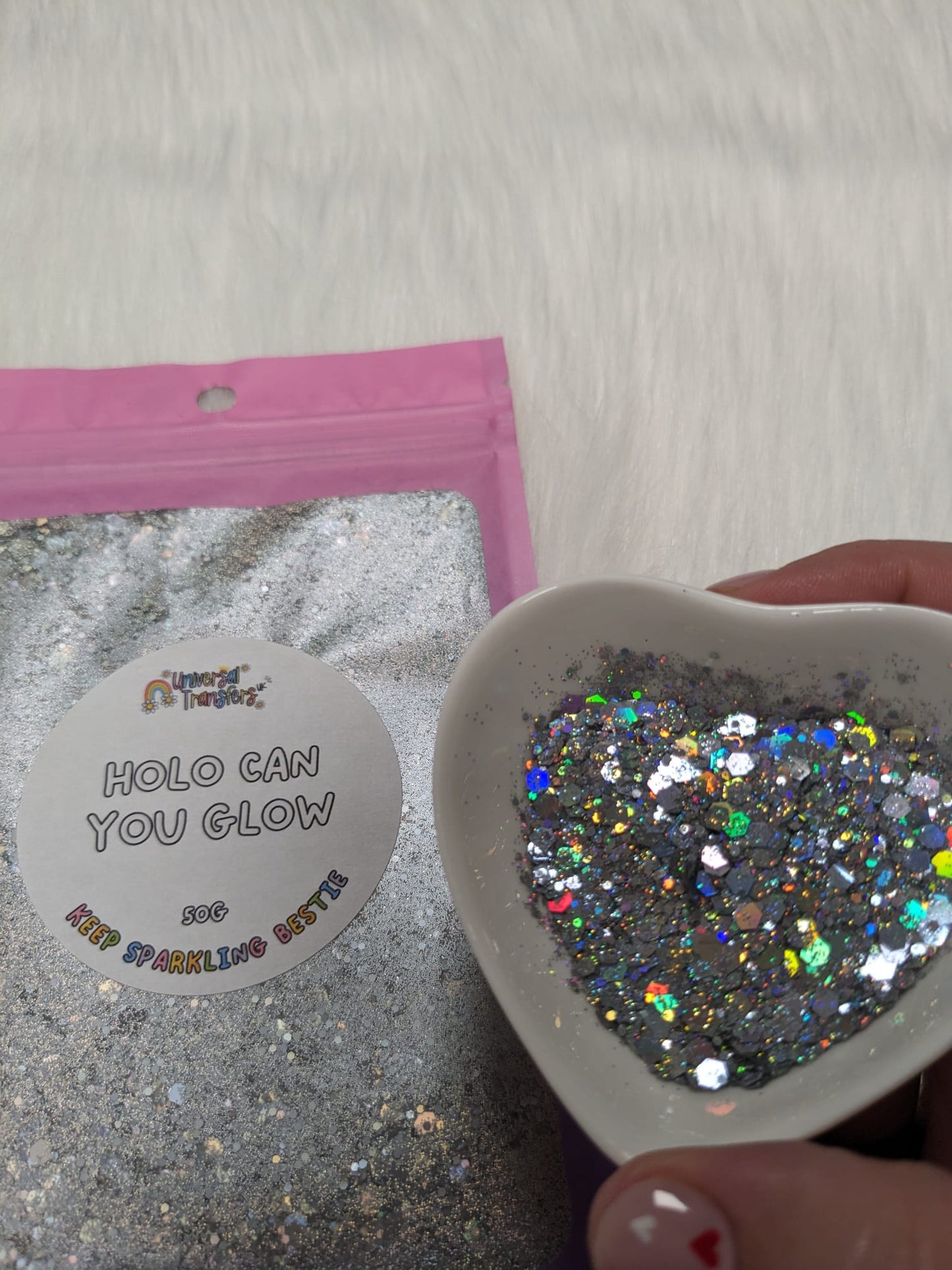 Holo can you glow 50g glitter pouch