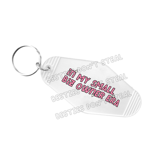 In my small biz owner era Motel Keyring UVDTF (#85B)