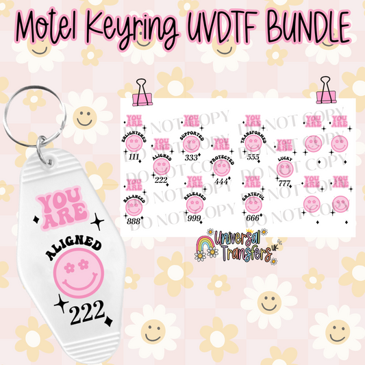 Angel numbers motel UVDTF decal bundle Theme sheet (#82)