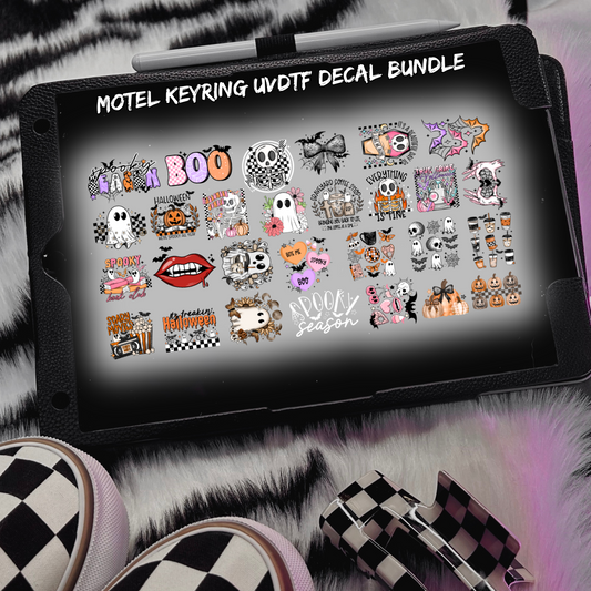 28 x Halloween Motel Keyring Bundle | UV-DTF