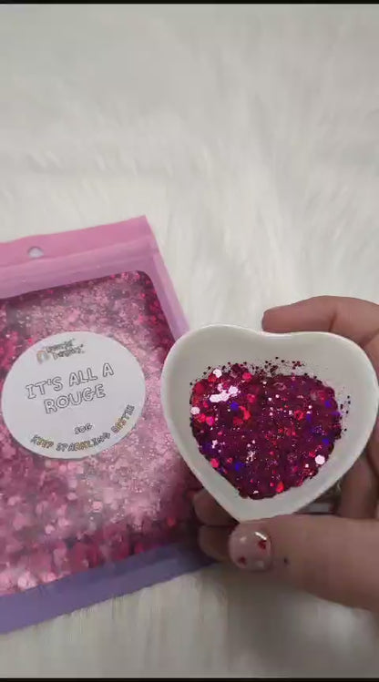 It's all a rouge 50g glitter pouch