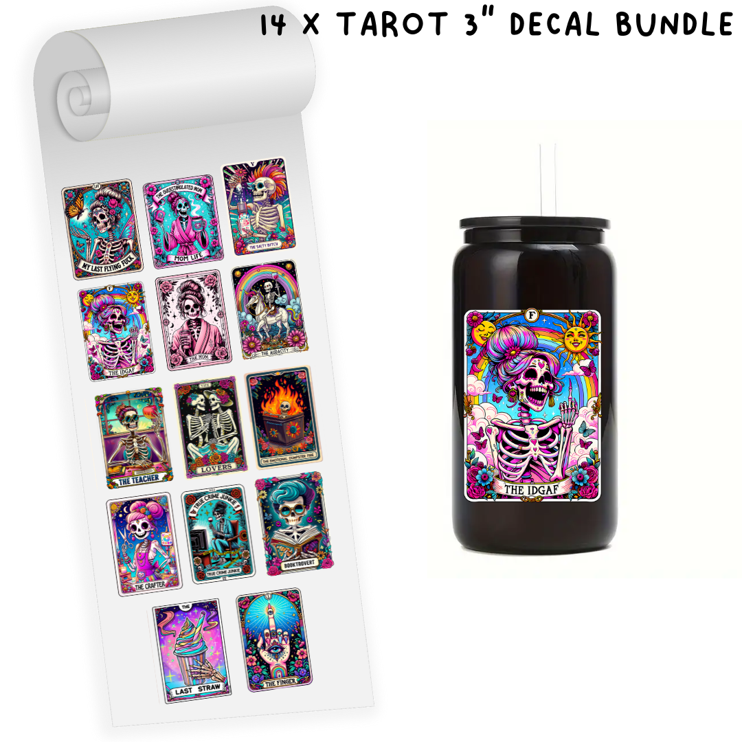 14 x Tarot UV-DTF 3"Decal Bundle (#100)